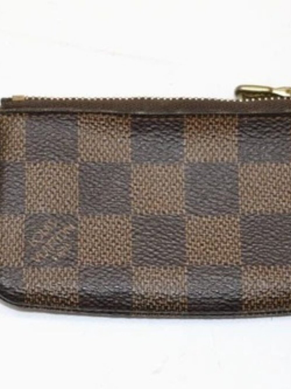 Louis Vuitton Damier Canvas Pochette Cles Key Pouch - Brown